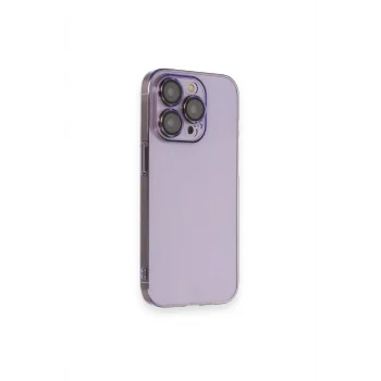 Mey İthalat®   iPhone 13 Pro Max Kılıf Armada Lensli Kapak - Lila