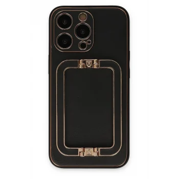 Mey İthalat®   iPhone 13 Pro Max Kılıf Coco Elit Kapak - Siyah