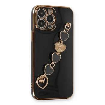 Mey İthalat®   iPhone 13 Pro Max Kılıf Esila Silikon - Siyah