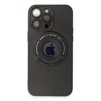 Mey İthalat®   iPhone 13 Pro Max Kılıf Lukka Magneticsafe Kapak - Siyah