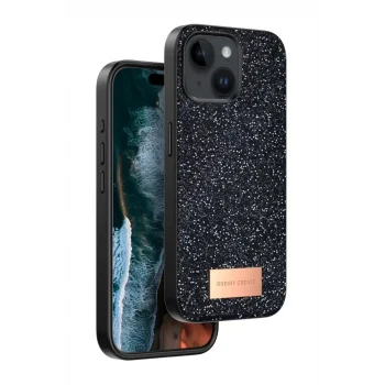Mey İthalat®   iPhone 14 Bright Simli Kapak - Siyah
