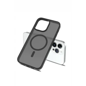 Mey İthalat®   iPhone 14 Jota Magsafe Kapak - Titan Gri