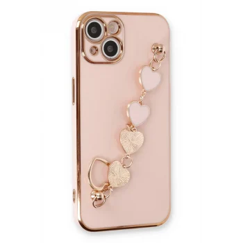 Mey İthalat®   iPhone 14 Kılıf Esila Silikon - Pudra