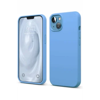 Mey İthalat®   iPhone 14 Kılıf First Silikon - Mavi