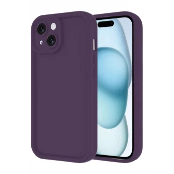 Mey İthalat®   iPhone 14 Kılıf Viera Silikon - Mor