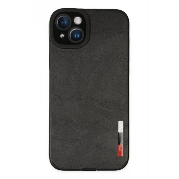 Mey İthalat®   iPhone 14 Plus Kılıf Loop Deri Silikon - Siyah