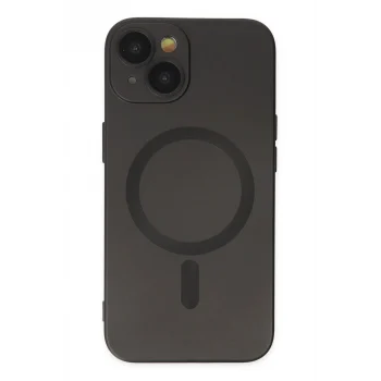 Mey İthalat®   iPhone 14 Plus Kılıf Moshi Lens Magneticsafe Silikon - Siyah