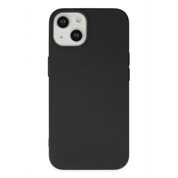 Mey İthalat®   iPhone 14 Plus Kılıf Nano içi Kadife Silikon - Siyah