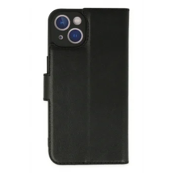Mey İthalat®   iPhone 14 Plus Kılıf Trend S Plus Kapaklı Kılıf - Siyah