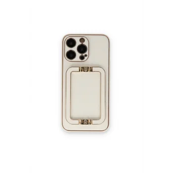 Mey İthalat®   iPhone 14 Pro Kılıf Coco Elit Kapak - Beyaz