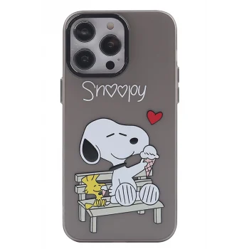 Mey İthalat®   iPhone 14 Pro Kılıf  Desenli Kapak -  Siyah - 2