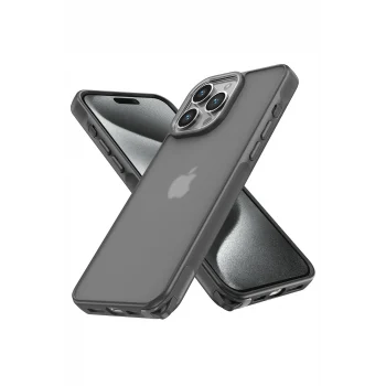 Mey İthalat®   iPhone 14 Pro Kılıf Elegant Kapak - Titan Gri