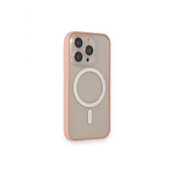 Mey İthalat®   iPhone 14 Pro Kılıf Grand Magneticsafe Kapak - Pembe