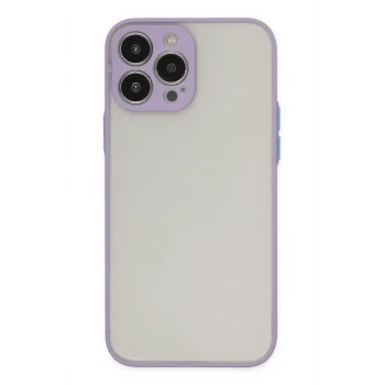 Mey İthalat®   iPhone 14 Pro Kılıf Montreal Silikon Kapak - Mor