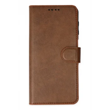 Mey İthalat®   iPhone 14 Pro Kılıf Trend S Plus Kapaklı Kılıf - Taba