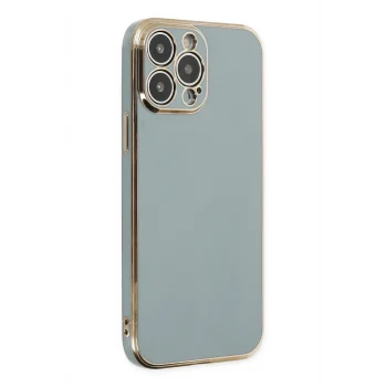 Mey İthalat®   iPhone 14 Pro Kılıf Volet Silikon - Açık Yeşil