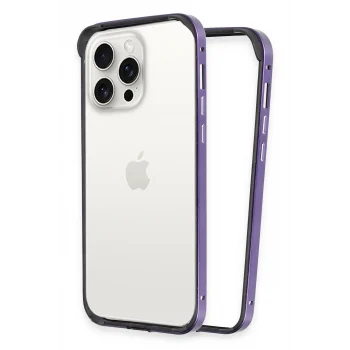 Mey İthalat®   iPhone 14 Pro Land Bumper Koruma Kapak - Derin Mor