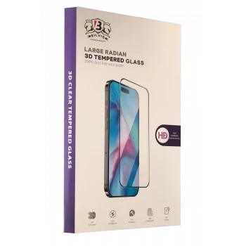 Mey İthalat®   iPhone 14 Pro Max Bilvis 3D Radian Cam Ekran Koruyucu