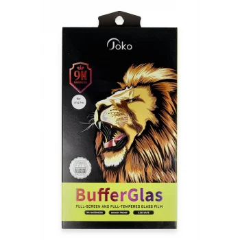 Mey İthalat®   iPhone 14 Pro Max Buffer Cam Ekran Koruyucu - Siyah