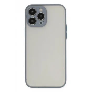 Mey İthalat®   iPhone 14 Pro Max Kılıf Montreal Silikon Kapak - Gri