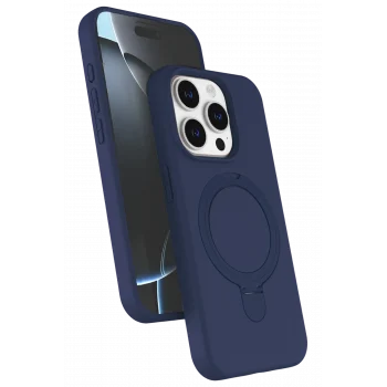 Mey İthalat®   iPhone 14 Pro Max Regal Magsafe Standlı Kapak - Lacivert