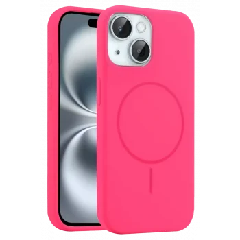 Mey İthalat®   iPhone 15 Kılıf Jully Magsafe Kapak - Pembe