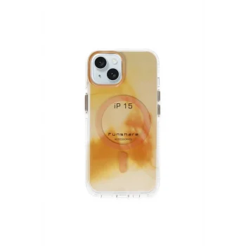 Mey İthalat®   iPhone 15 Phantom Magsafe Kapak - Gold