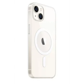 Mey İthalat®   iPhone 15 Plus Kılıf Magneticsafe Şeffaf Silikon - Şeffaf