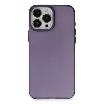 Mey İthalat®   iPhone 15 Pro Kılıf Modos Metal Kapak - Derin Mor