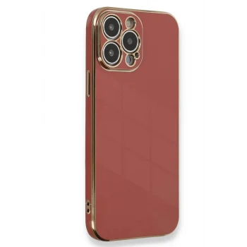 Mey İthalat®   iPhone 15 Pro Kılıf Volet Silikon - Kırmızı
