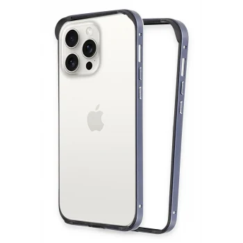 Mey İthalat®   iPhone 15 Pro Land Bumper Koruma Kapak - Lacivert