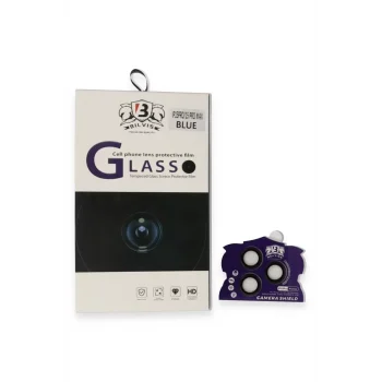 Mey İthalat®   iPhone 15 Pro Max Bilvis Titan Kamera Lens - Lacivert