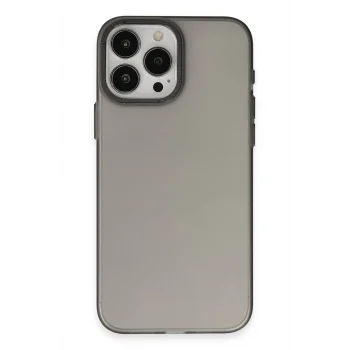 Mey İthalat®   iPhone 15 Pro Max Kılıf Modos Metal Kapak - Siyah