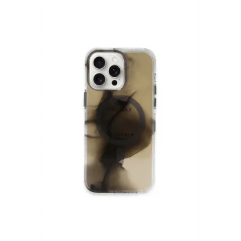 Mey İthalat®   iPhone 15 Pro Max Phantom Magsafe Kapak - Siyah