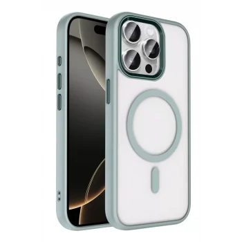 Mey İthalat®   iPhone 15 Pro Max Terea Magsafe Kapak - Gri