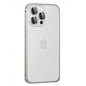 Mey İthalat®   iPhone 15 Pro Metal Bumper Mat Kapak - Gri