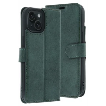 Mey İthalat®   iPhone 15 Trend S Plus Kapaklı Kılıf - Yeşil