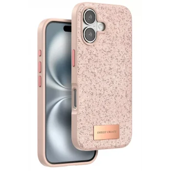 Mey İthalat®   iPhone 16 Bright Simli Kapak - Pembe