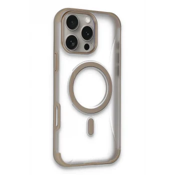 Mey İthalat®   iPhone 16 Pro Hilton Magsafe Kapak - Gold