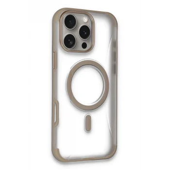 Mey İthalat®   iPhone 16 Pro Max Hilton Magsafe Kapak - Gold