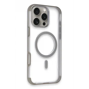 Mey İthalat®   iPhone 16 Pro Max Hilton Magsafe Kapak - Titan Gri