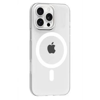 Mey İthalat®   iPhone 16 Pro Max PC Blank Magsafe Kapak - Şeffaf