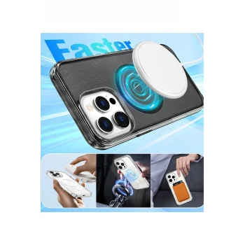 Mey İthalat® iPhone 16 Pro Max Star Magsafe Kapak - Siyah