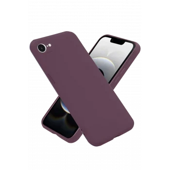 Mey İthalat®   iPhone 16E Kılıf First Silikon - Mürdüm