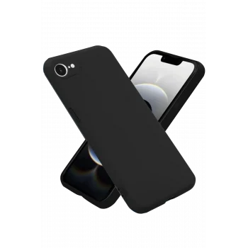 Mey İthalat®   iPhone 16E Kılıf First Silikon - Siyah