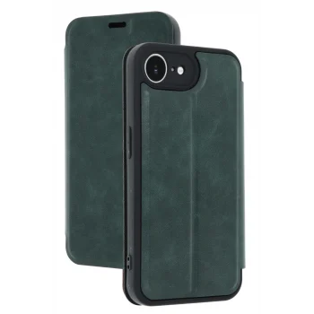 Mey İthalat®   iPhone 16E Kılıf Flip Cover - Koyu Yeşil