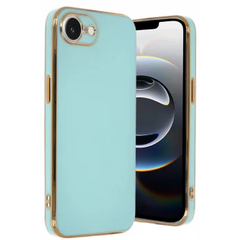 Mey İthalat®   iPhone 16E Kılıf Volet Silikon - Açık Yeşil