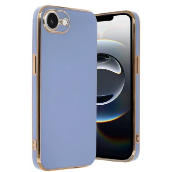 Mey İthalat®   iPhone 16E Kılıf Volet Silikon - Mavi