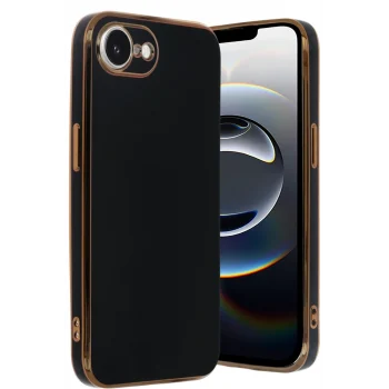 Mey İthalat®   iPhone 16E Kılıf Volet Silikon - Siyah