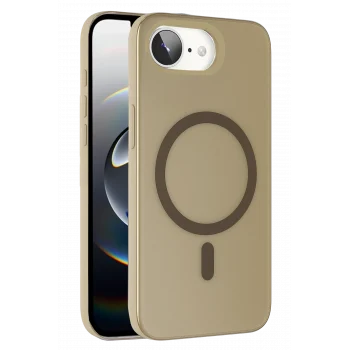 Mey İthalat®   iPhone 16E Tuna PC Slim Magsafe Kapak - Titan Gri